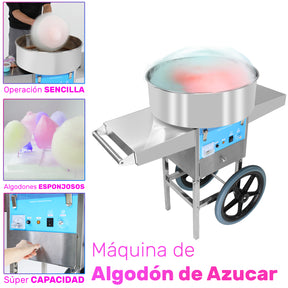 Maquina Algodon Azucar Carrito Algodonera Comercial