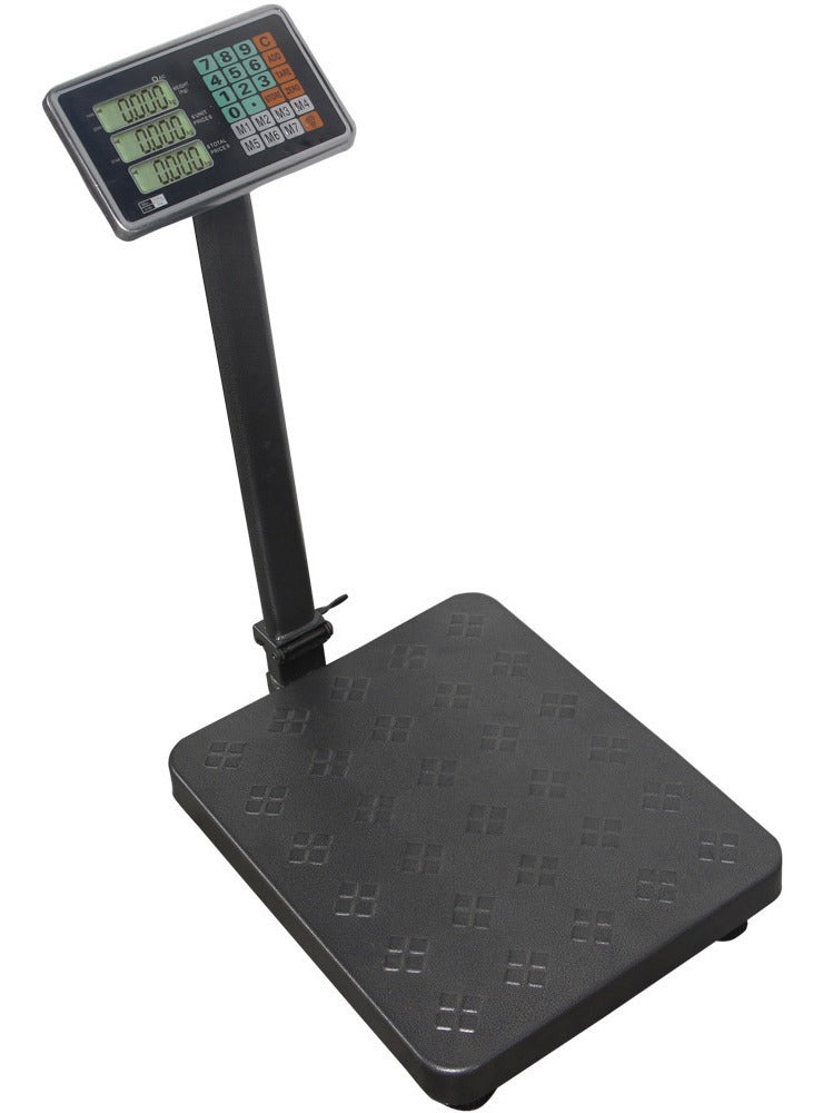 Bascula Comercial Plataforma 200 Kg Digital Electrica con Mastil