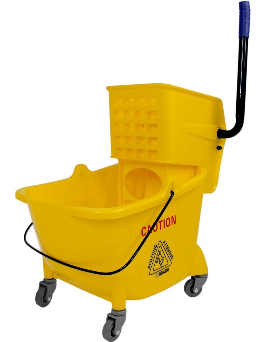 Cubeta Exprimidor Carrito 24 Lt Litros Plastico Ruedas