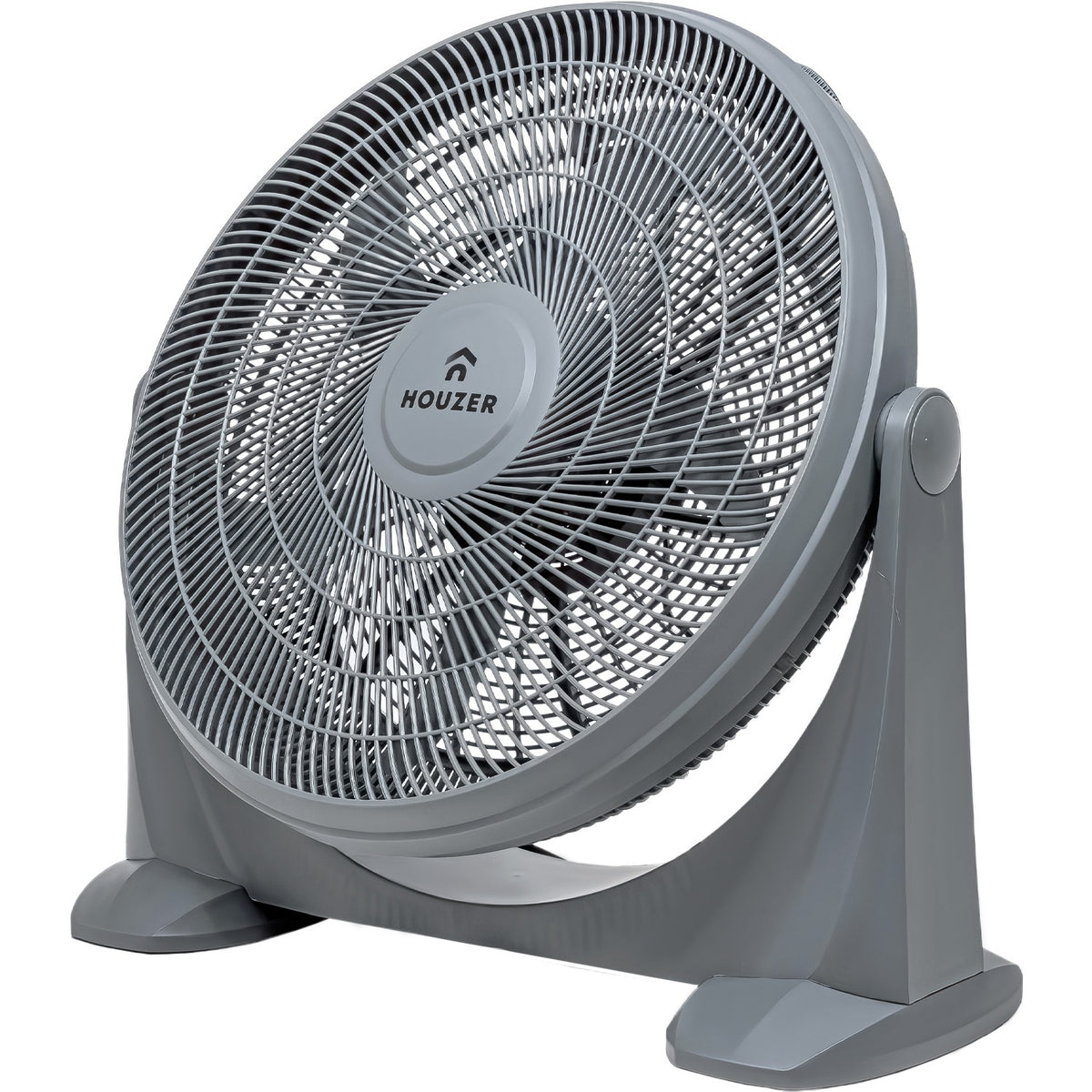 Ventilador De Piso 23' Gris 5 Aspas Potente Casa Hogar