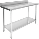 Mesa Trabajo Pared Acero Inoxidable Ajustable 150x60 Cm