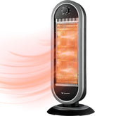 Calefactor Halogeno Oscilacion 90° 6 Ajustes Electrico 1200w