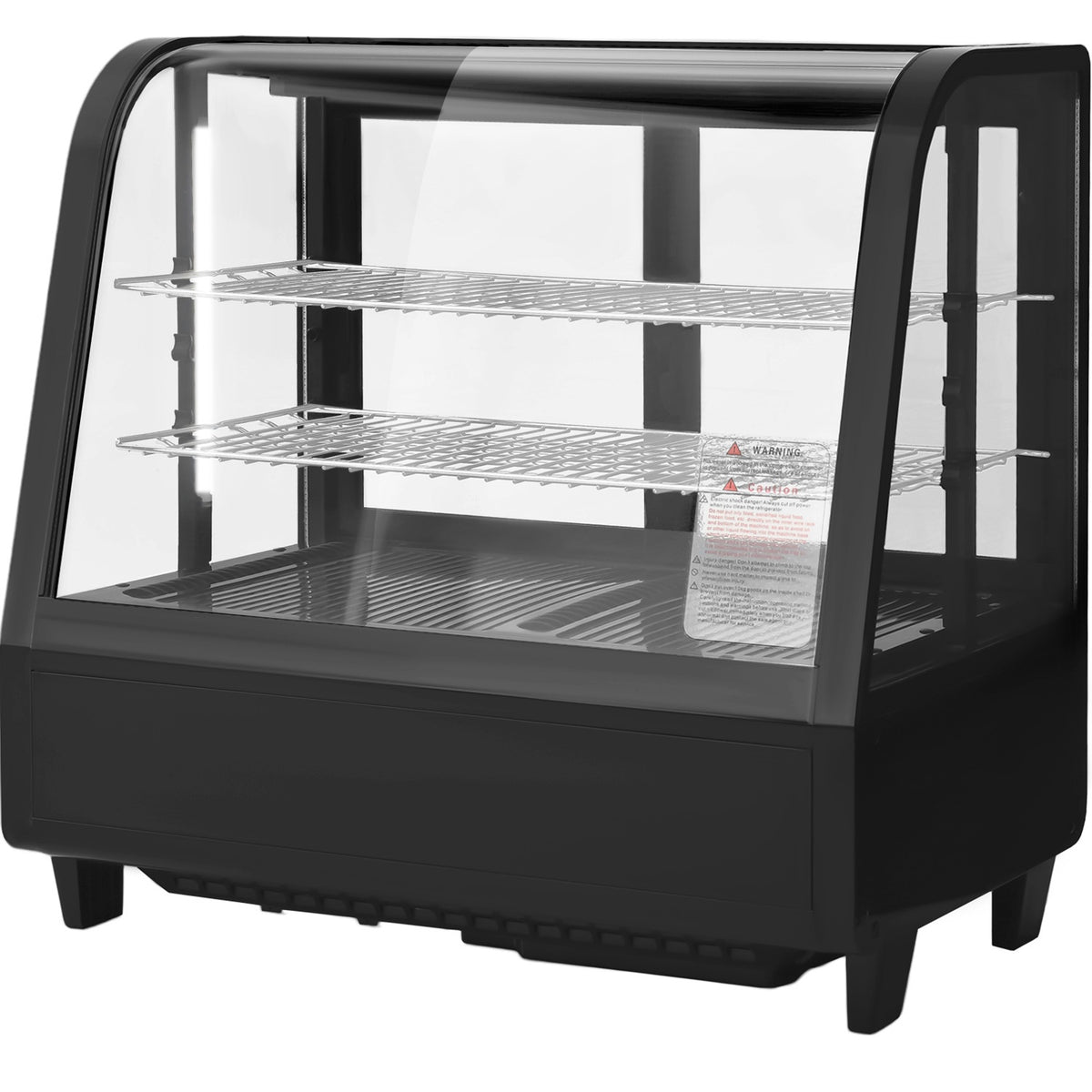 Vitrina Gutstark 110V Refrigerador Sobre Mostardor Vidrio Templado Curvo