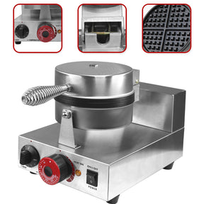 Wafflera Electrica Industrial Antiadherente 1000w 300° C