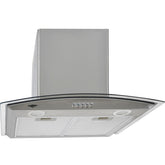 Campana Extractora 600mm Cocina Cristal Templado Acero Inox