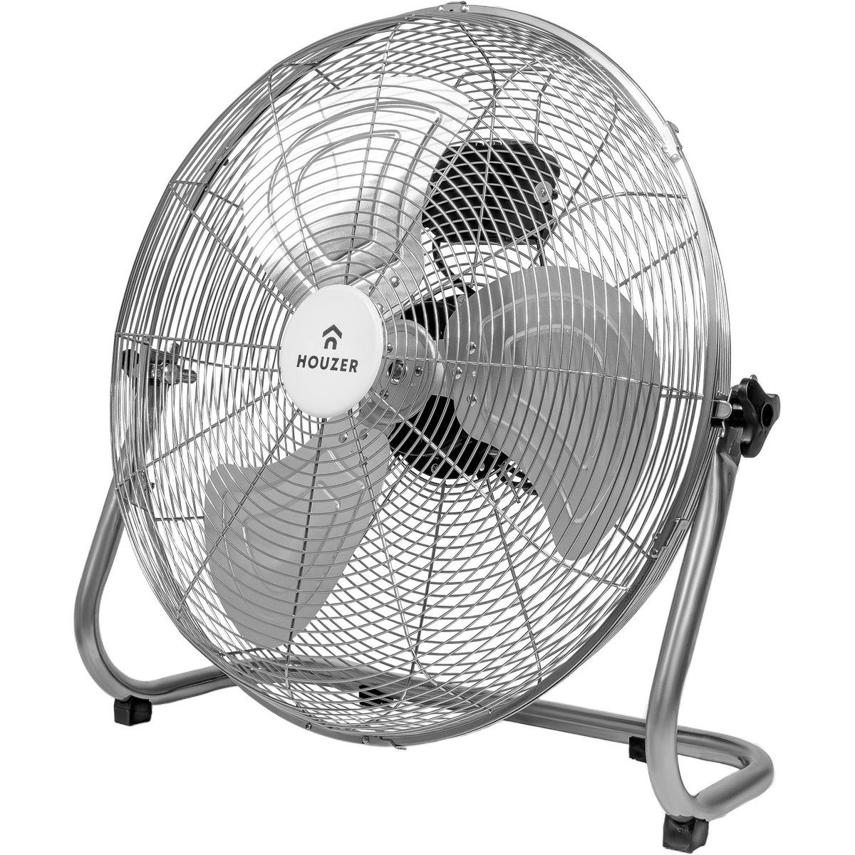 Ventilador De Piso Pared 23' Gris 3 Aspas Metal Potente Casa