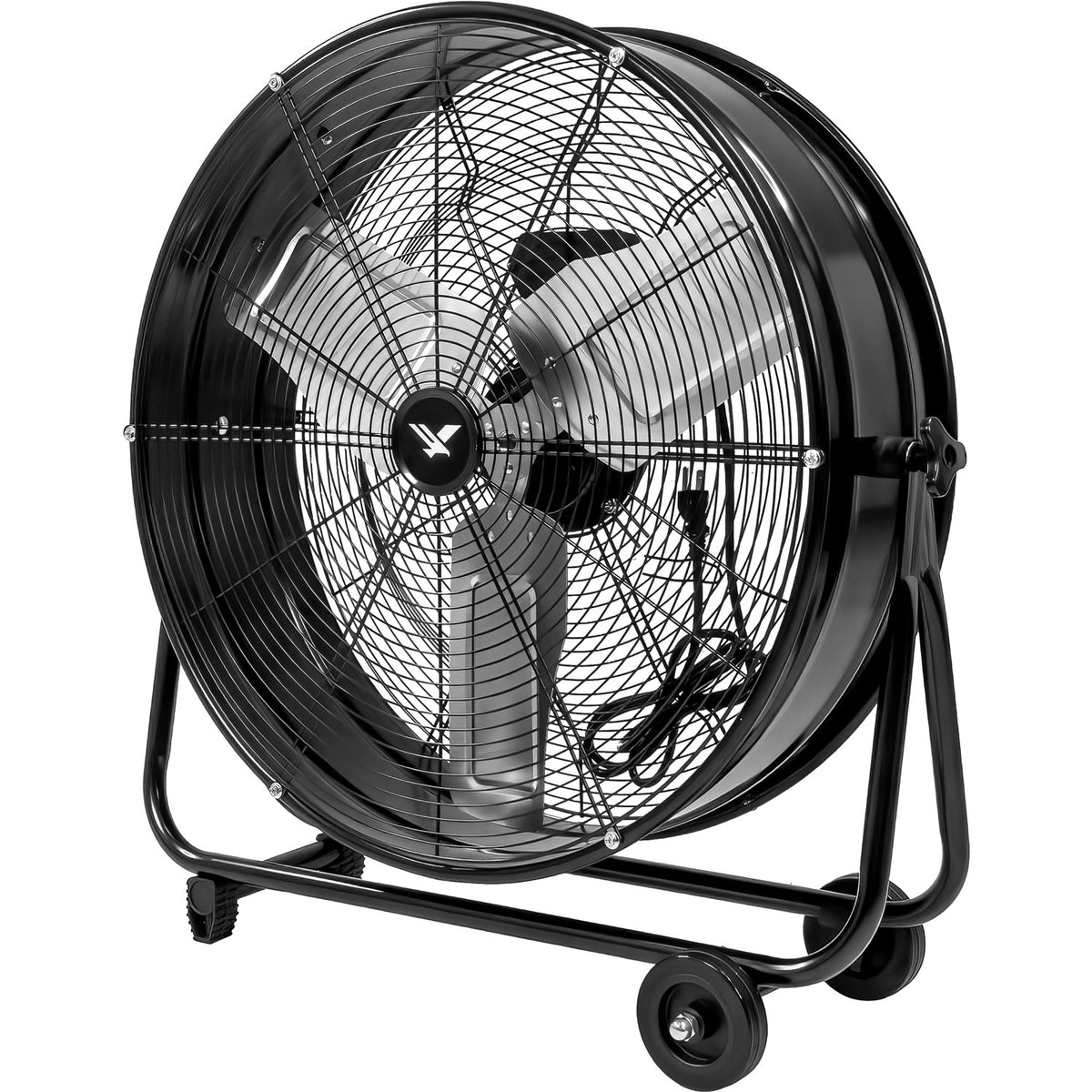 Ventilador Industrial Piso Metal Negro 180 W 3 Controles