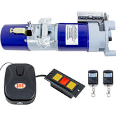Kit Motor Cortina Roll Enrollable Porton 300kg 2 Controles Frecuencia 60 Hz