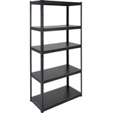 Estante Anaquel Rack Repisas 5 Niveles Metalico 180x39x89 Cm Color Negro