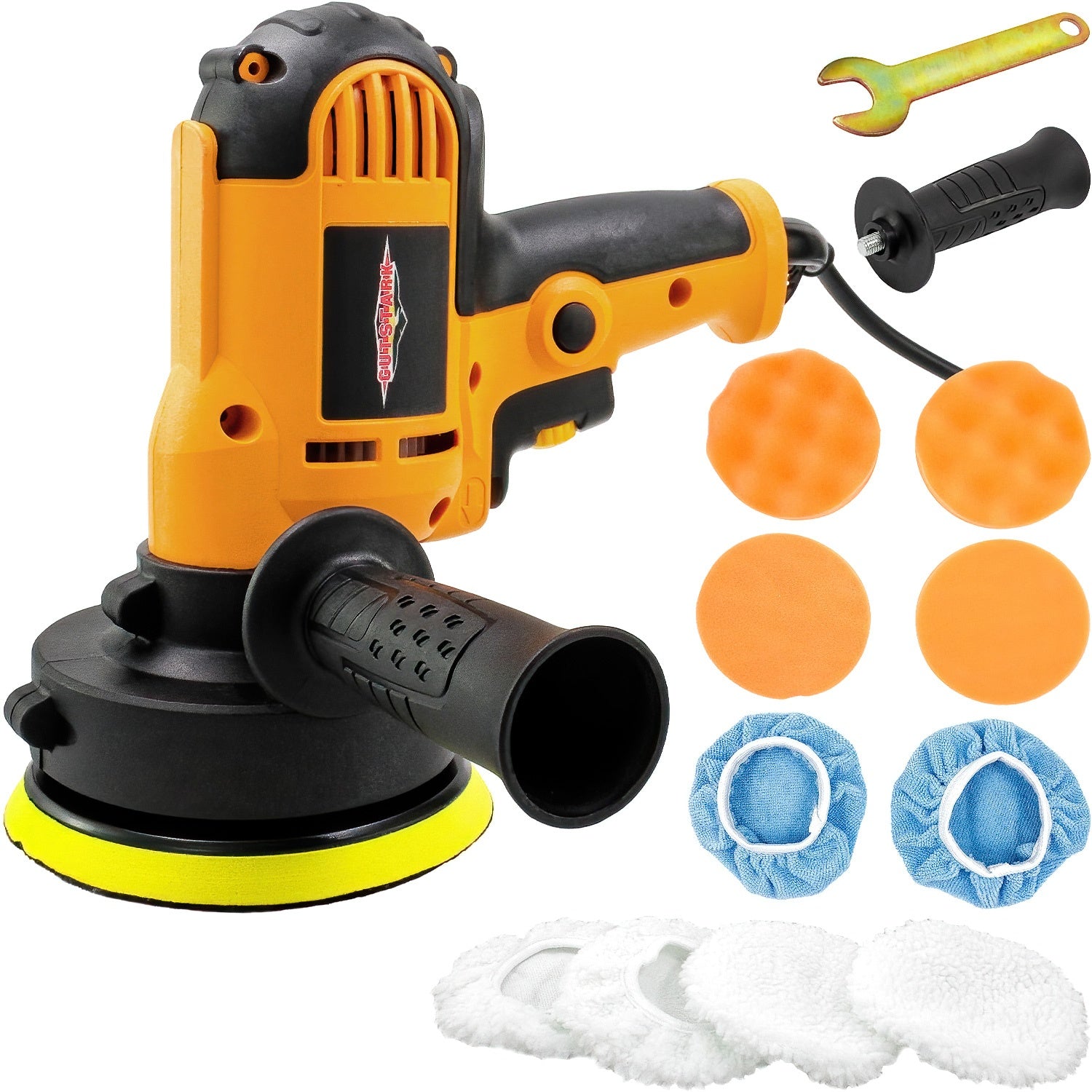 Pulidora Orbital Lijadora Industrial 700w 3700rpm + Esponjas