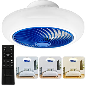 Ventilador Techo Inteligente Lampara Led 18 Control Remoto