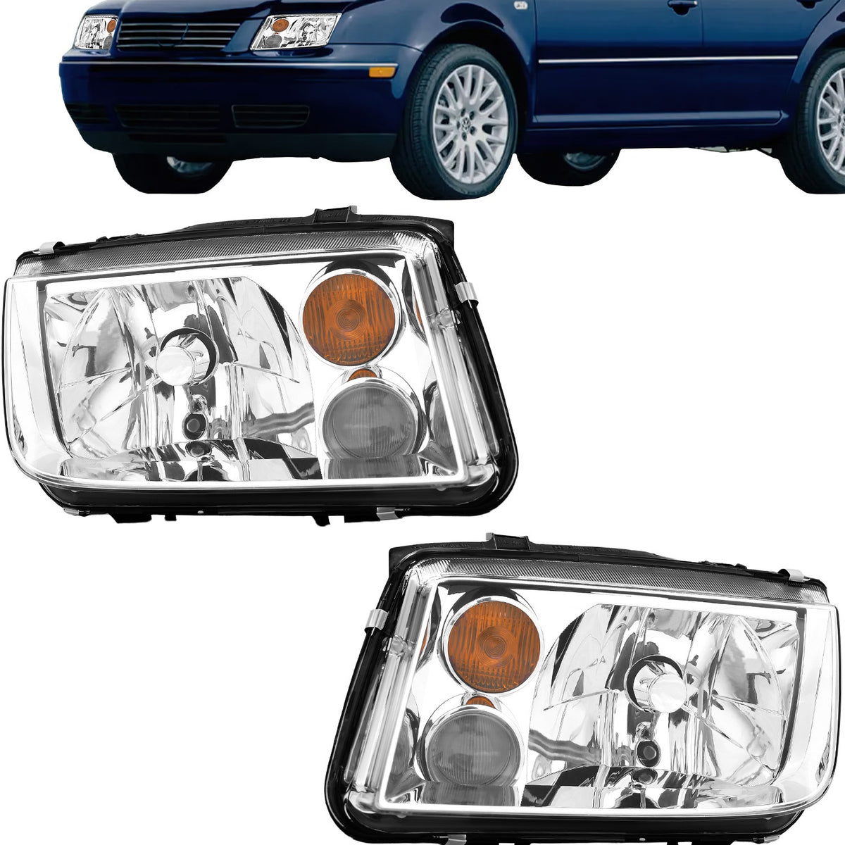 Par Faros Jetta Universal Modelo 2000 2001 2002 2003 2004