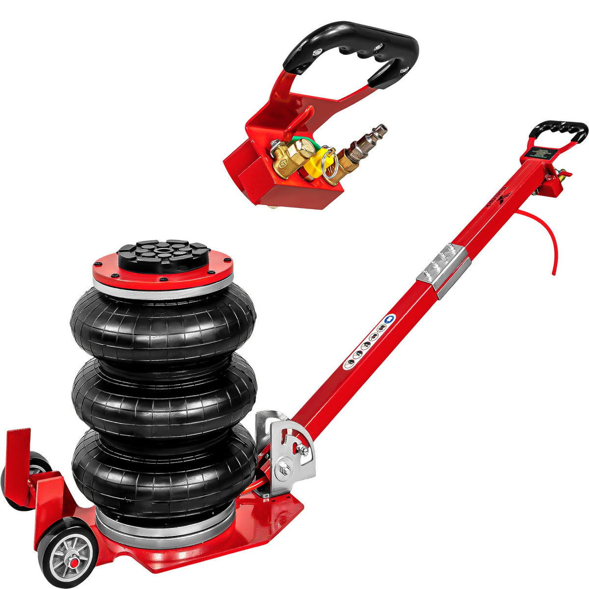 Gato Neumatico 3000kg Triple Aire Vehiculos 6614lb 3ton