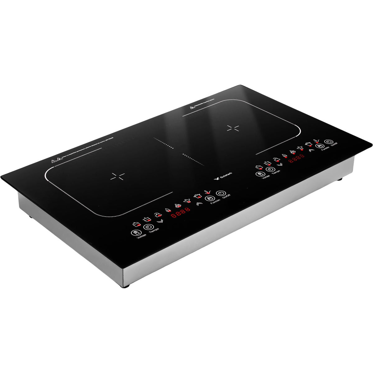 Parrilla Induccion Electrica 2 Zonas 270° 2000w Tactil