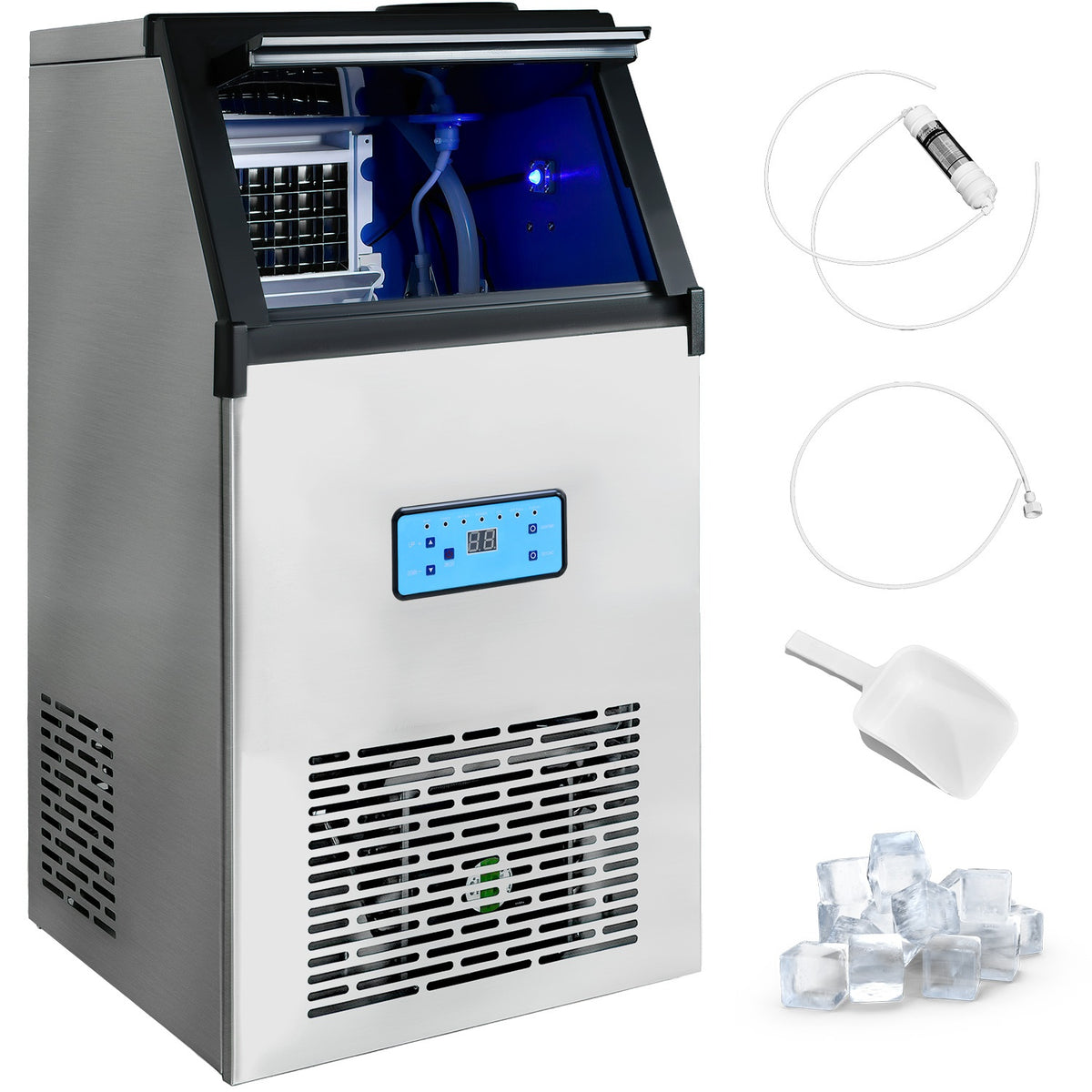 Maquina Fabricadora Hielo Comercial 40 Kg Dia Restaurante