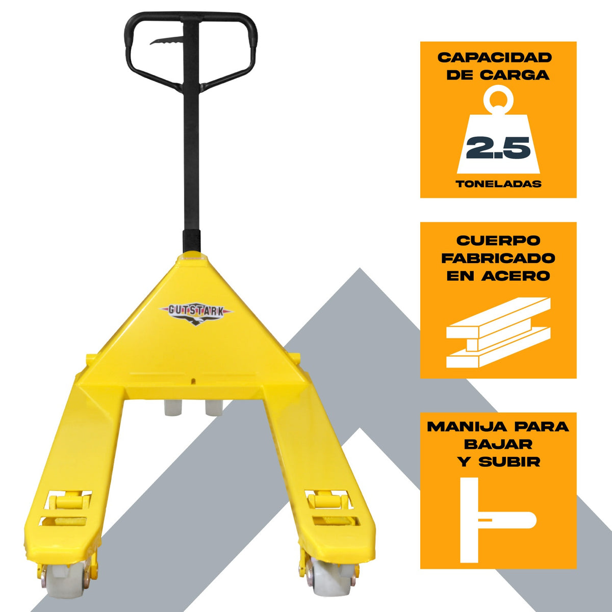 Patin Hidraulico Para Tarima Traspaleta 2.5 Toneladas