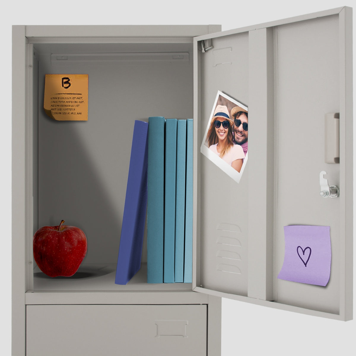 Locker Metalico 1 a 4 Puertas Casilleros Chapa 38.5x34x180cm