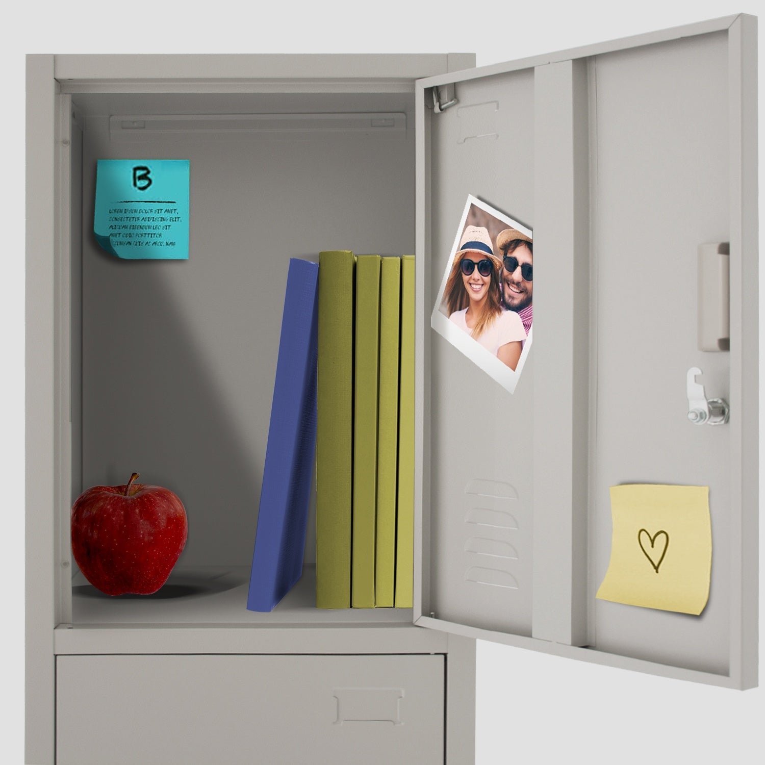 Locker Metalico 1 A 5 Puertas Casillero Chapa 38.5x34x180cm