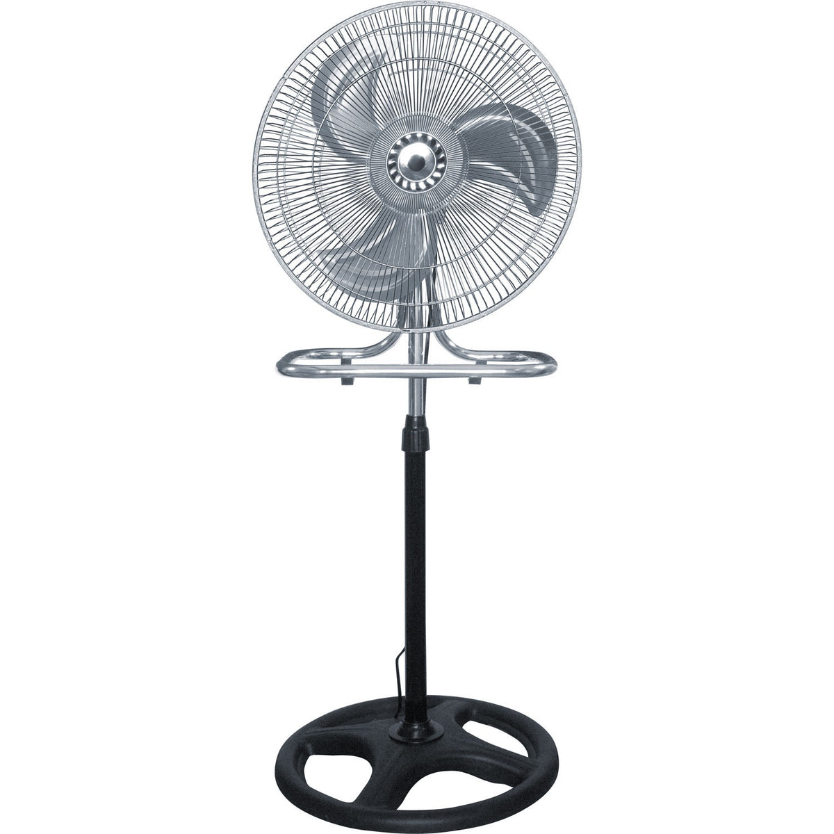 Ventilador Houzer Pedestal Metalico 3 en 1 con Aspas Color Plateado