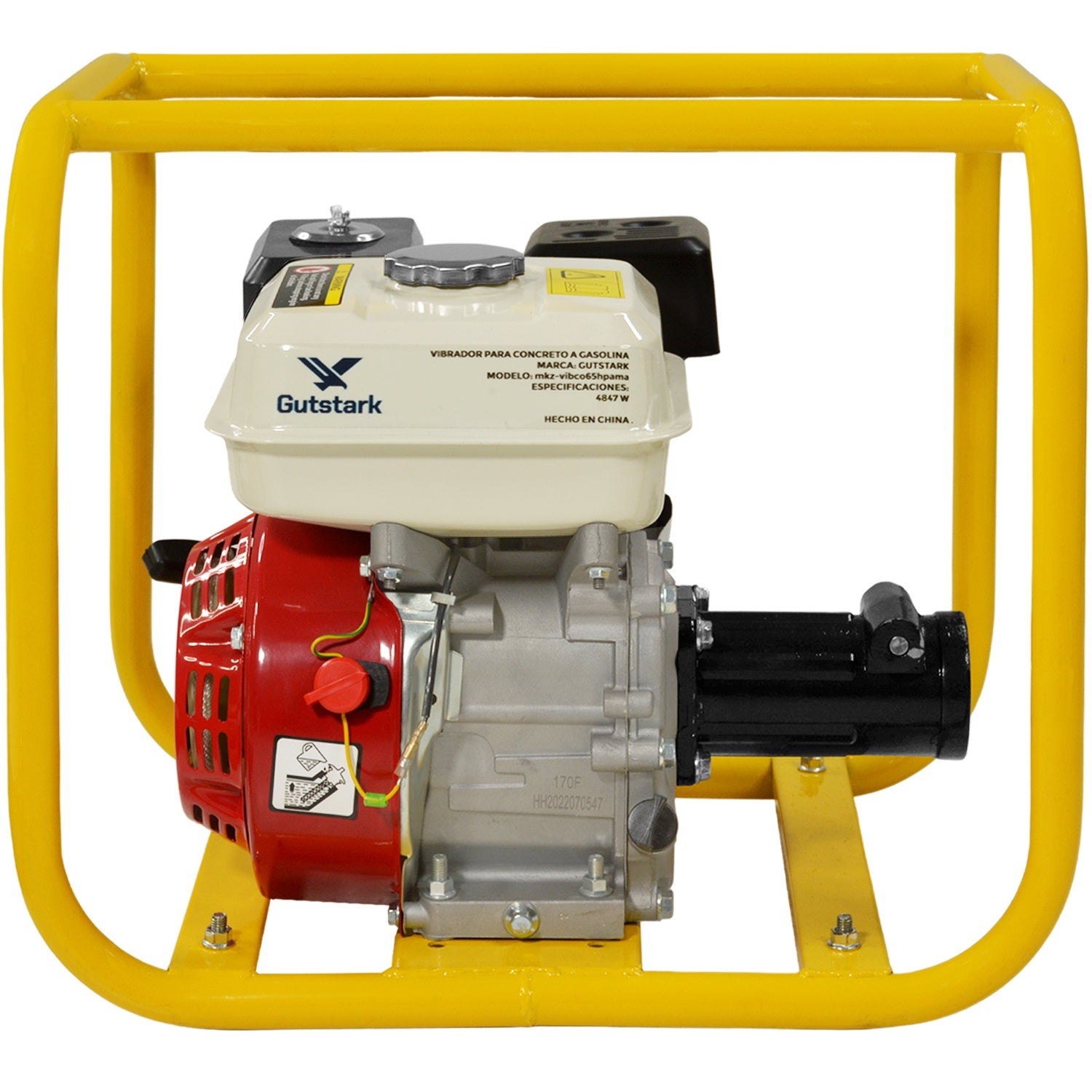 Vibrador Para Concreto 6.5 Hp Con Chicote 6m 30mm Uso Rudo