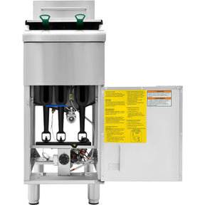 Freidora Industrial Aceite 24l Gas 3 Quemadores Acero Inox