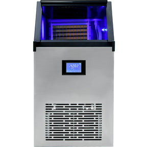 Maquina Fabricadora Hielo Comercial 60 Kg Dia Restaurante Color Plata
