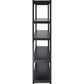 Estante Anaquel Rack Repisas 5 Niveles Metalico 180x39x89 Cm Color Negro