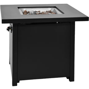 Hoguera Fogata Mesa Calentador Gas Propano 71x71 C/ Cristal