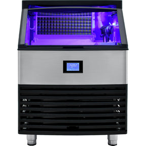 Maquina Fabricadora Hielo Comercial 130 Kg Dia Restaurante Color Plata