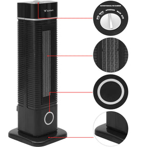 Calefactor Electrico Oscilatorio 60° Torre 4 Modos 1500w