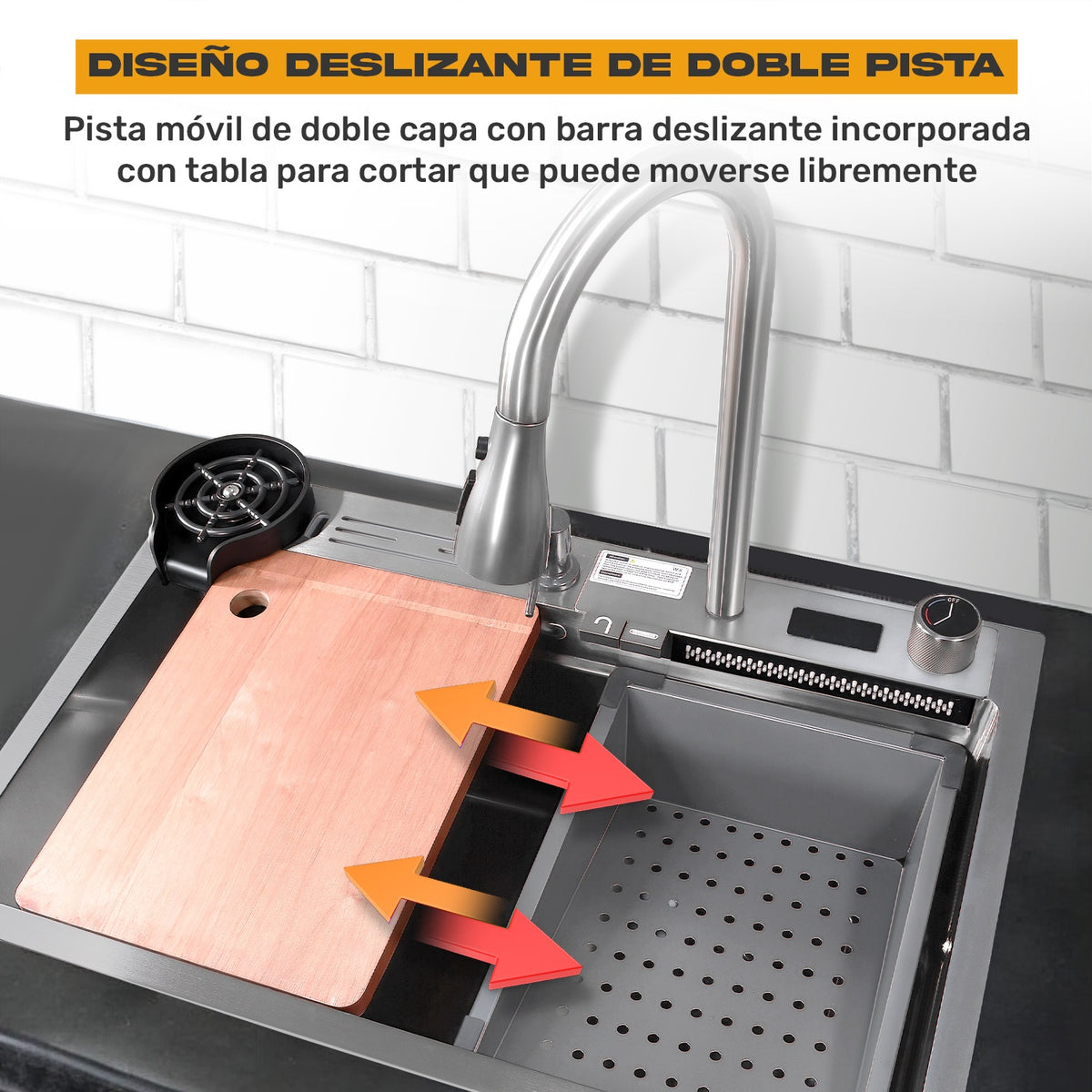 Tarja Fregadero Cocina Accesorios Premium 68x44.5x24.5cm
