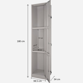 Locker Metalico 3 Puertas Casilleros Oficina Chapa 9x34x180