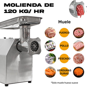 Molino Para Carne 12 1 Hp Moledora 800w Carniceria Uso Rudo