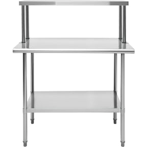 Mesa Trabajo Repisa Acero Inoxidable Ajustable 110x60x131.5