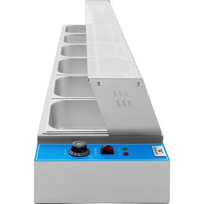 Bufetera Baño Maria Chafer Electrico 6 Insertos Acero Inox
