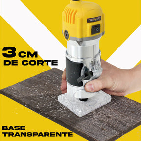 Router Madera + 12 Brocas 110 V 450 W