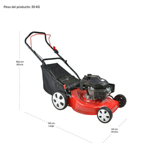 Podadora Pasto 5 Hp Motor A Gasolina 13l 159cc Corte 20'