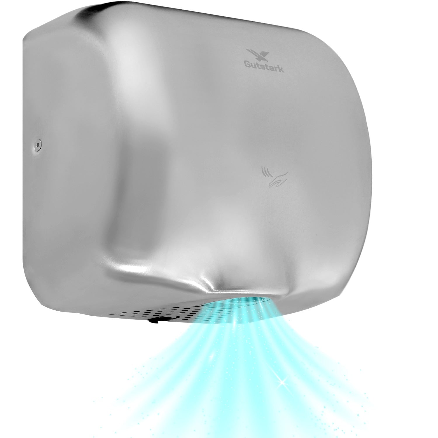 Secador Manos Potente Acero Inox Automatico Bajo Consumo Color Gris