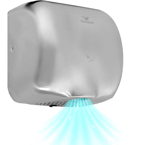 Secador Manos Potente Acero Inox Automatico Bajo Consumo Color Gris