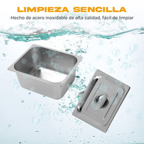 Baño Maria Electrica Bufetera Industrial 4 Insertos Acero