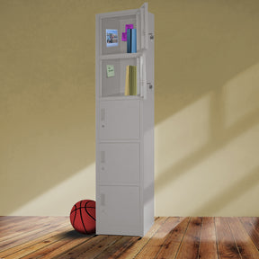 Locker Metalico 1 A 5 Puertas Casillero Chapa 38.5x34x180cm