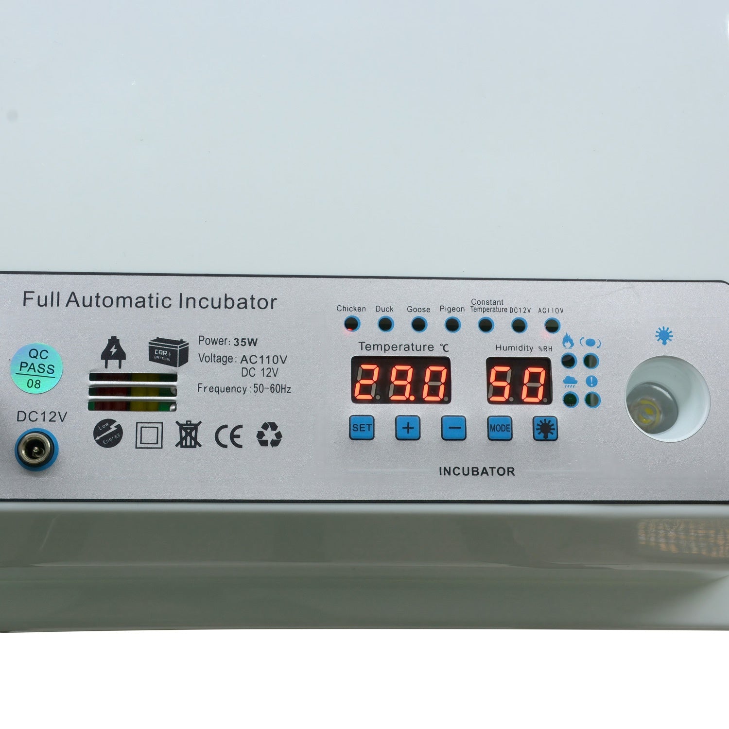 Incubadora Automatica 36 Huevos Aves Pollos + Ovoscopio