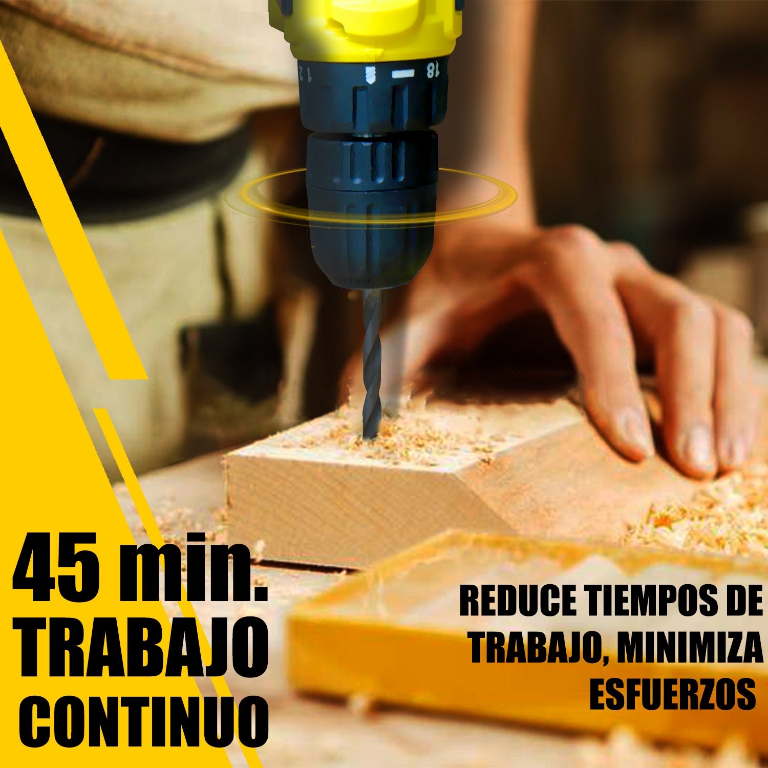 Taladro Desatornillador 3 En 1  Inalambrico 260w 1360 Rpm Kit 20 Accesorios