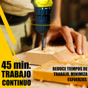 Taladro Desatornillador 3 En 1  Inalambrico 260w 1360 Rpm Kit 20 Accesorios