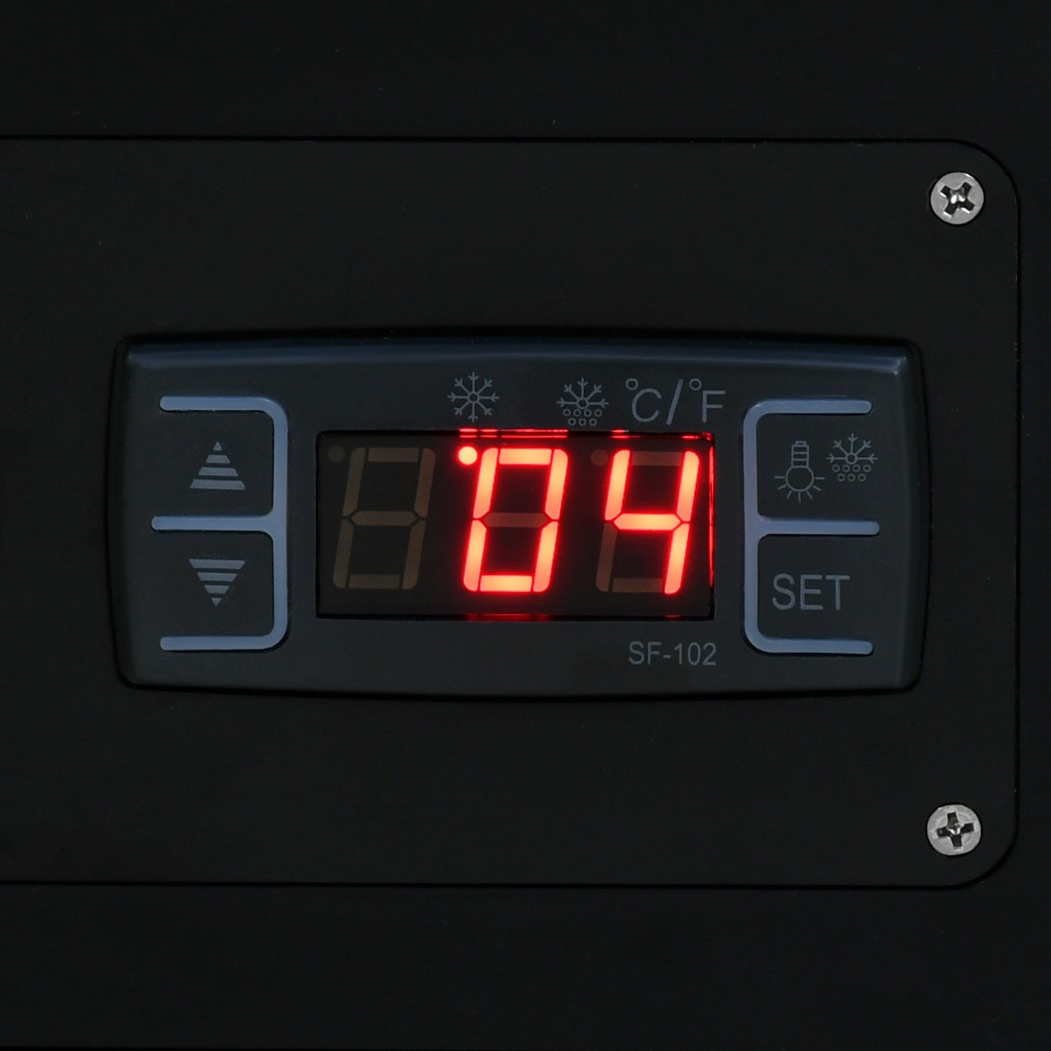 Vitrina Gutstark 110V Refrigerador Sobre Mostardor Vidrio Templado Curvo