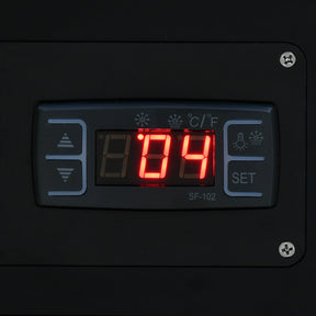 Vitrina Gutstark 110V Refrigerador Sobre Mostardor Vidrio Templado Curvo