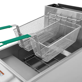 Freidora Industrial Aceite 24l Gas 3 Quemadores Acero Inox