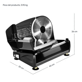 Rebanadora Jamon Cortadora Cuchilla 300mm Carne Embutidos (Copy)Rebanadora Cortadora Electrica Carne Jamon Cocina Hogar Color Negro