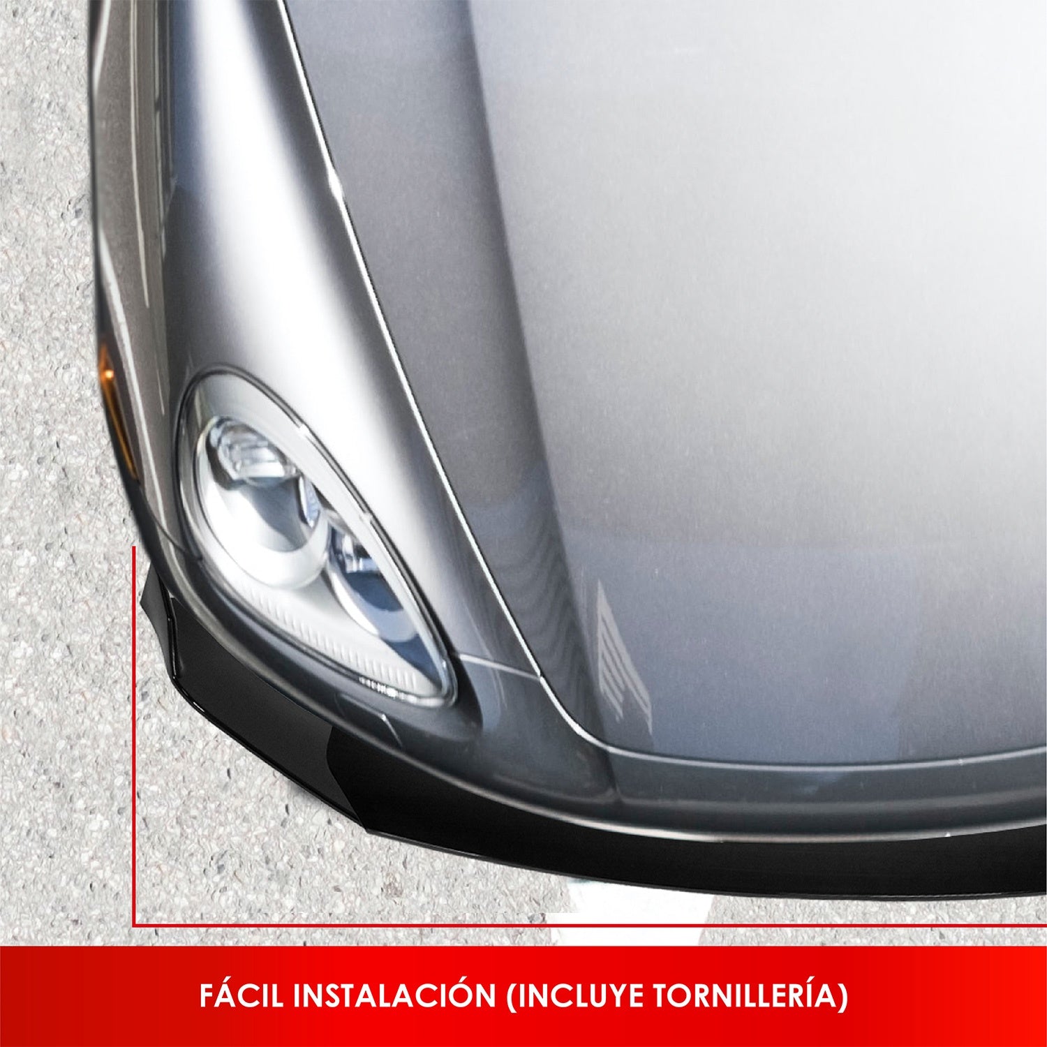 Lip Splitter Delantero Universal Autos Lujo Defensa 3 Pzs