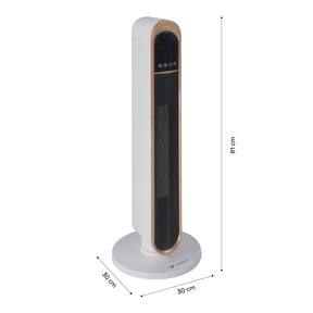 Calefactor Electrico Ceramico De Torre 1500w Control Remoto